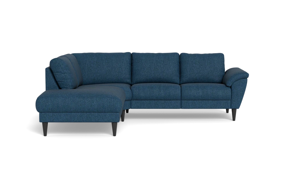 Stamford 2613 sofa med open end - Vila stof - Dark Blue - Venstrevendt