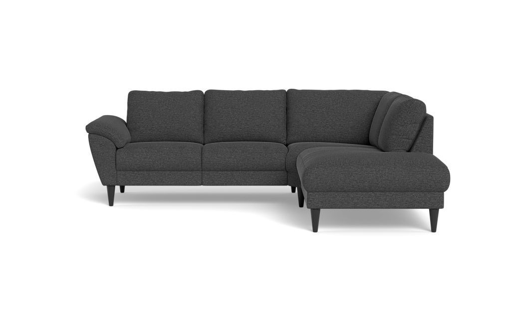 Stamford 2613 sofa med open end - City stof - Dark grey - Højrevendt