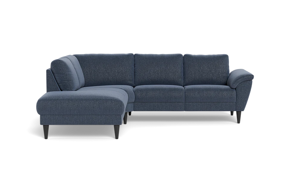 Stamford 2613 sofa med open end - Fusion stof - Indigo - Venstrevendt