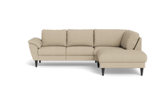 Stamford 2613 sofa med open end - Brego stof - Beige - Højrevendt