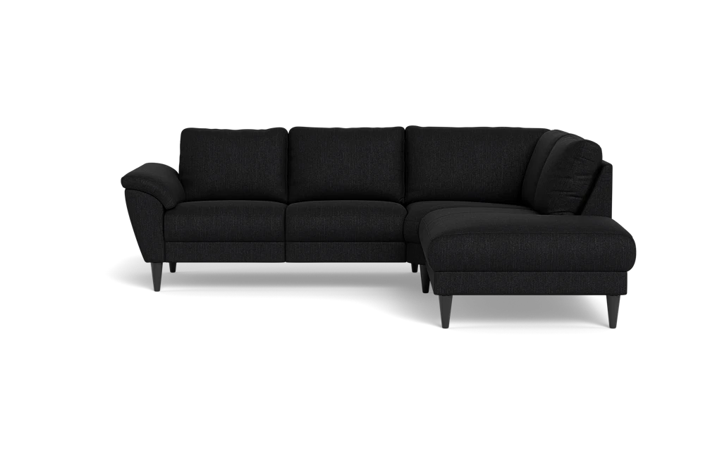 Stamford 2613 sofa med open end - Vila stof - Black - Højrevendt