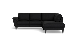 Stamford 2613 sofa med open end - Vila stof - Black - Højrevendt