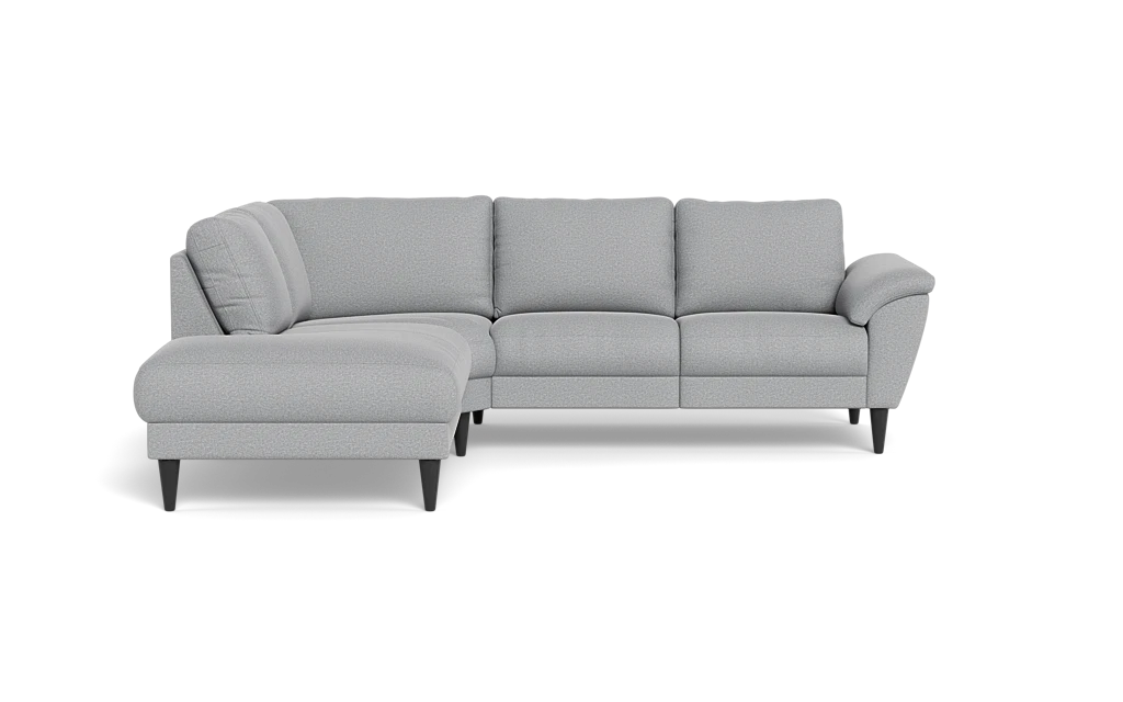 Stamford 2613 sofa med open end - Oakland stof - Light Grey - Venstrevendt