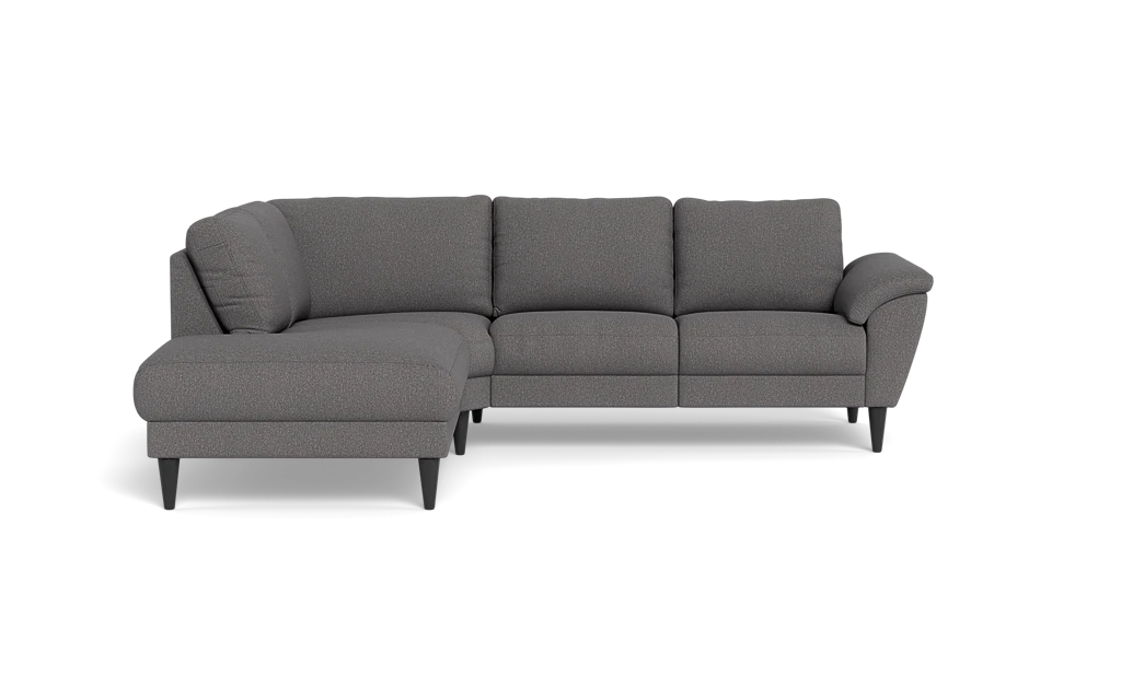 Stamford 2613 sofa med open end - Brego stof - Anthracite - Venstrevendt