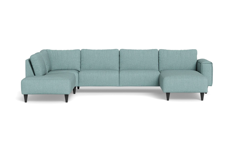 Solution 2701 sofa med chaiselong og open end - Vila stof - Ice Blue - Højrevendt