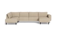 Solution 2701 sofa med chaiselong og open end - Brego stof - Beige - Højrevendt