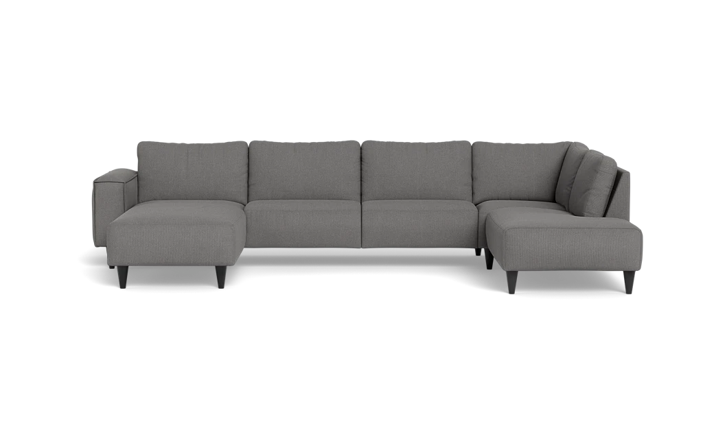 Solution 2701 sofa med chaiselong og open end - Rebel stof - Anthracite - Venstrevendt
