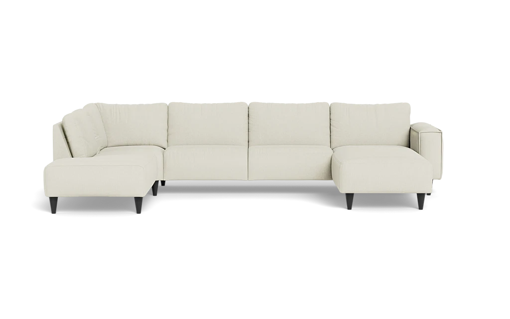 Solution 2701 sofa med chaiselong og open end - Rebel stof - Cream - Højrevendt