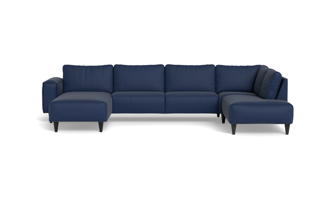 Solution 2701 sofa med chaiselong og open end - Oakland stof - Dark Blue - Venstrevendt