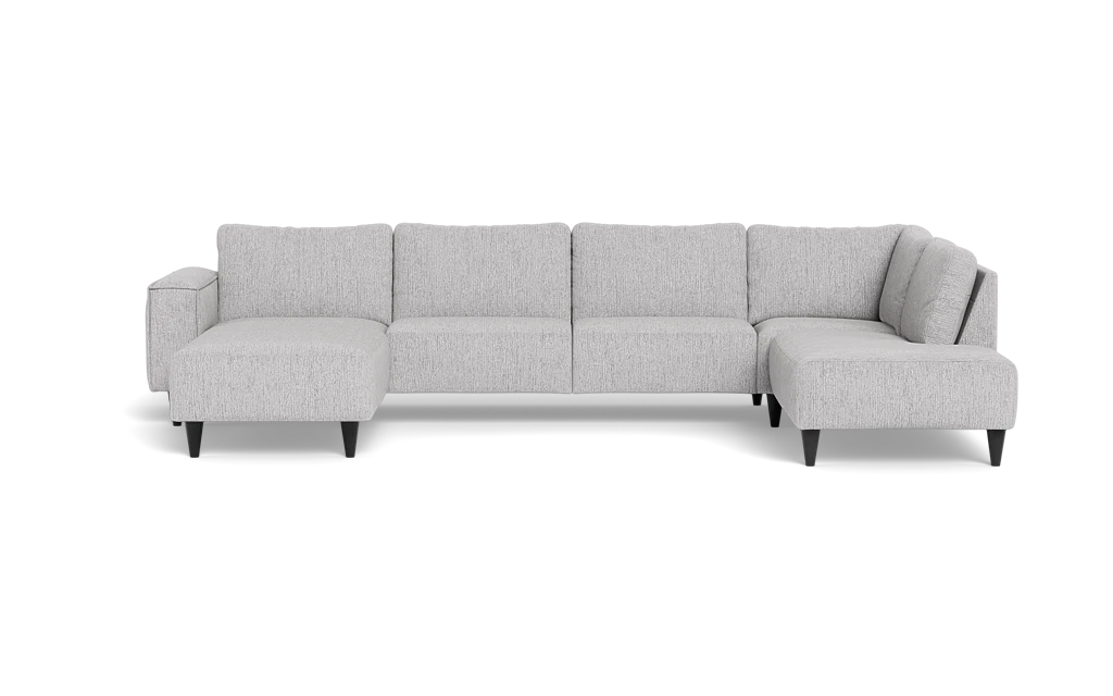 Solution 2701 sofa med chaiselong og open end - Fusion stof - Steel - Venstrevendt