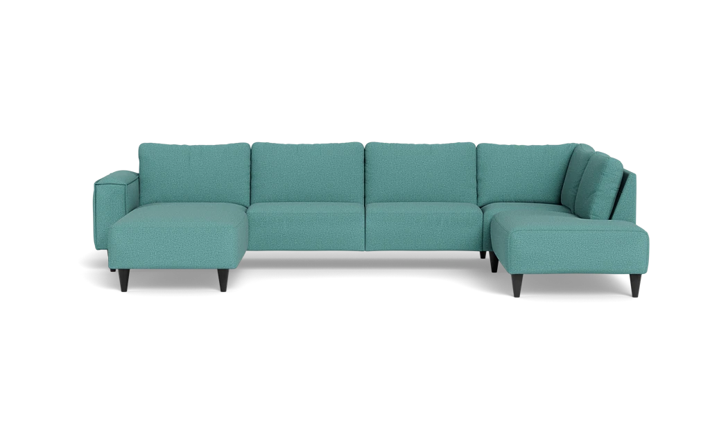 Solution 2701 sofa med chaiselong og open end - New Ocean stof - Petrol - Venstrevendt