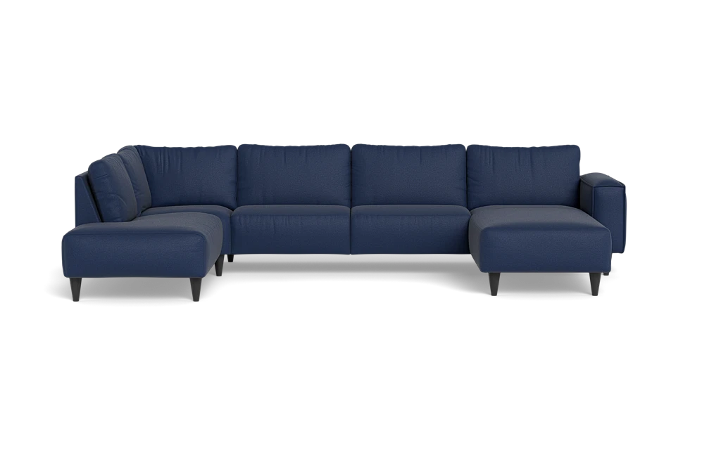 Solution 2701 sofa med chaiselong og open end - Oakland stof - Dark Blue - Højrevendt