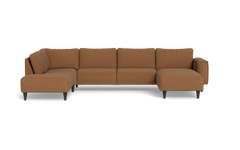 Solution 2701 sofa med chaiselong og open end - New Ocean stof - Brown - Højrevendt