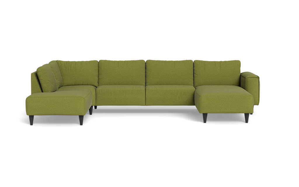 Solution 2701 sofa med chaiselong og open end - New Ocean stof - Green - Højrevendt