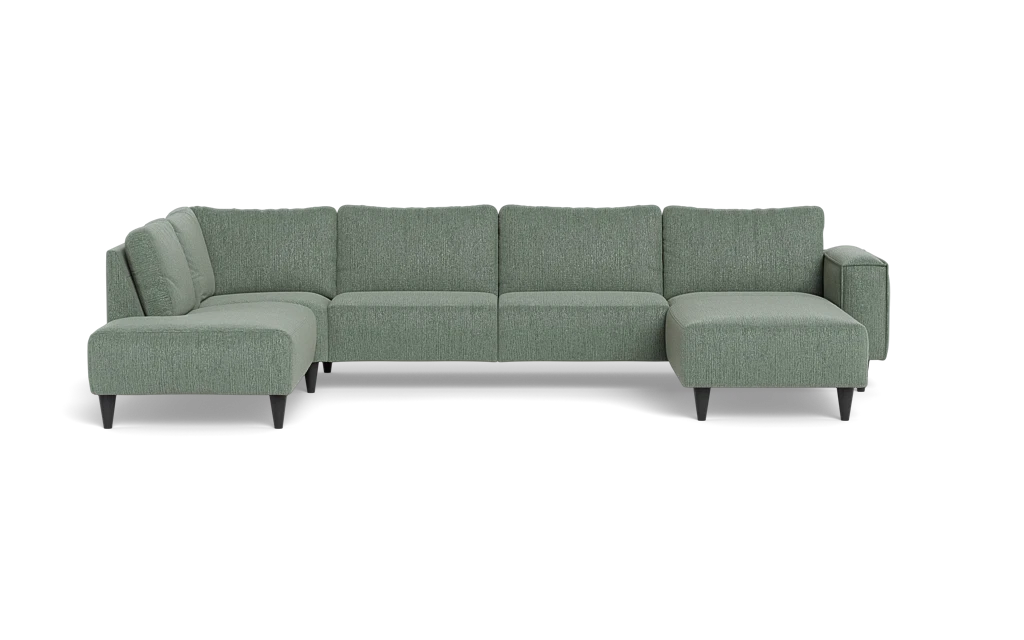 Solution 2701 sofa med chaiselong og open end - Fusion stof - Thyme - Højrevendt