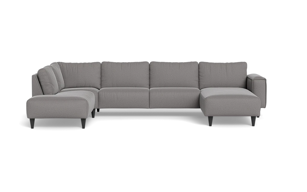 Solution 2701 sofa med chaiselong og open end - Oakland stof - Stone - Højrevendt