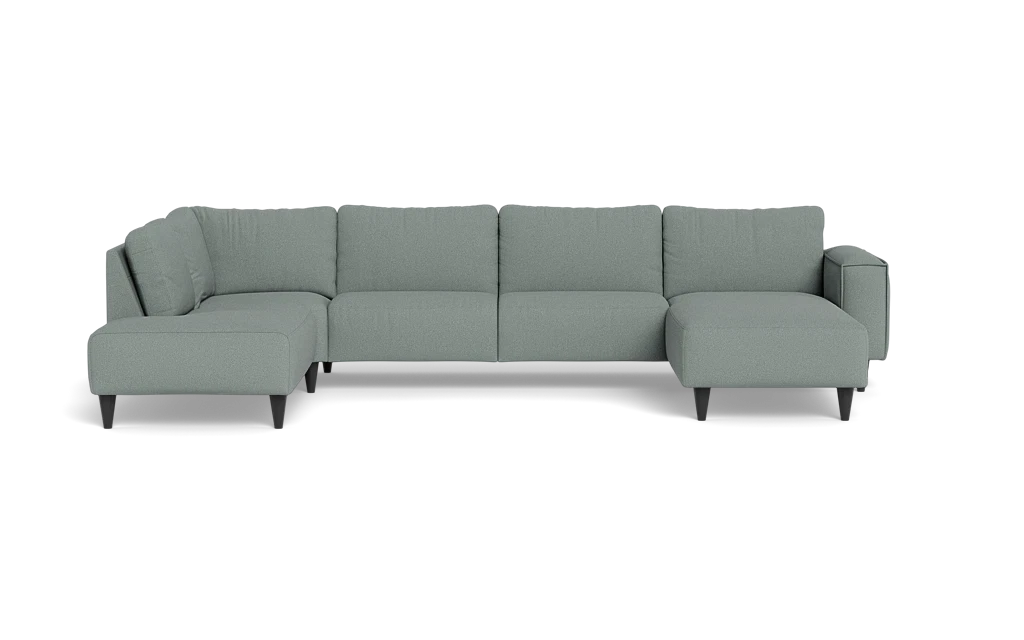 Solution 2701 sofa med chaiselong og open end - Bloq stof - Niagara - Højrevendt
