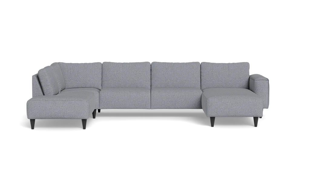 Solution 2701 sofa med chaiselong og open end - City stof - Light grey - Højrevendt