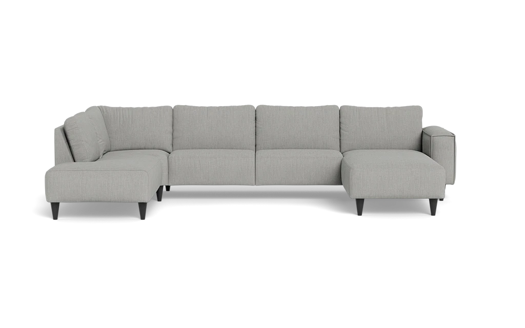 Solution 2701 sofa med chaiselong og open end - Lido stof - Light Beige - Højrevendt