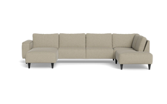 Solution 2701 sofa med chaiselong og open end - City stof - Beige - Venstrevendt
