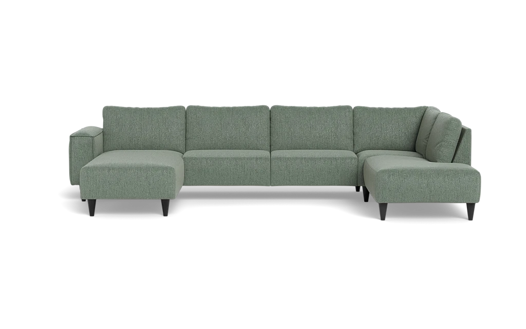 Solution 2701 sofa med chaiselong og open end - Fusion stof - Thyme - Venstrevendt