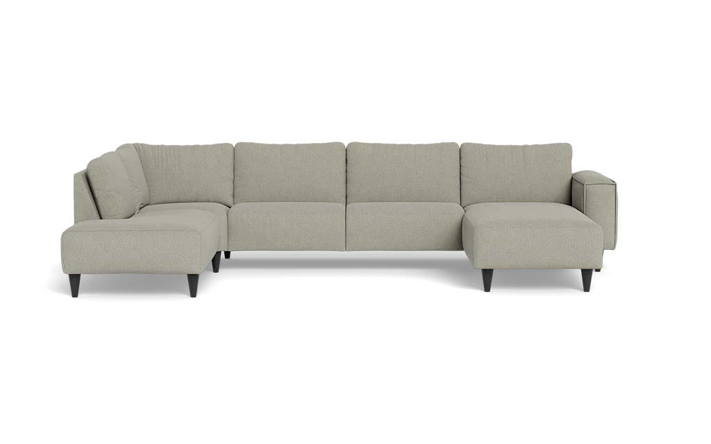 Solution 2701 sofa med chaiselong og open end - Montana stof - Stone - Højrevendt