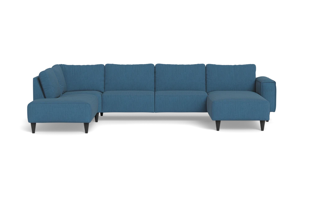 Solution 2701 sofa med chaiselong og open end - Lido stof - Light Blue - Højrevendt