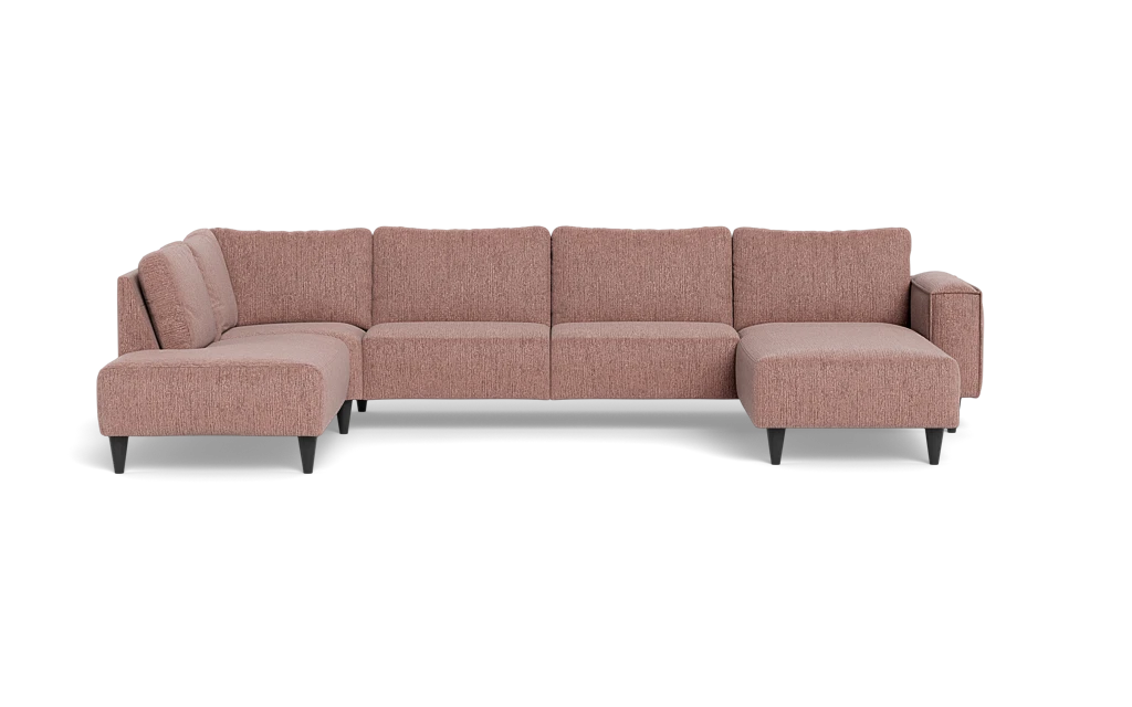 Solution 2701 sofa med chaiselong og open end - Fusion stof - Pale - Højrevendt
