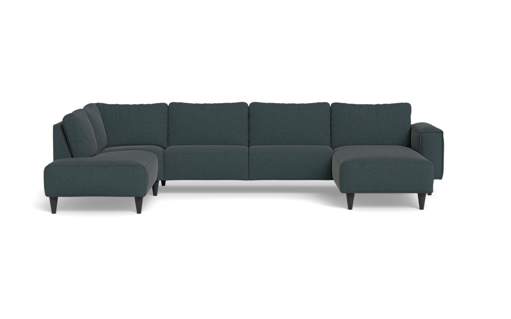 Solution 2701 sofa med chaiselong og open end - City stof - Petrol - Højrevendt