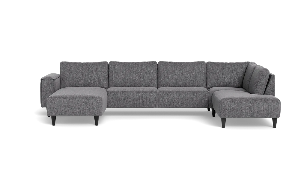 Solution 2701 sofa med chaiselong og open end - Fusion stof - Antracite - Venstrevendt