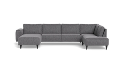 Solution 2701 sofa med chaiselong og open end - Fusion stof - Antracite - Venstrevendt