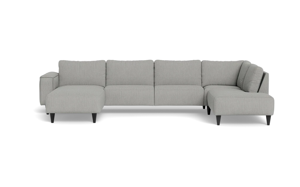 Solution 2701 sofa med chaiselong og open end - Lido stof - Light Beige - Venstrevendt