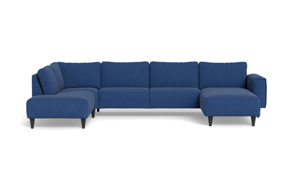 Solution 2701 sofa med chaiselong og open end - Lido stof - Blue - Højrevendt