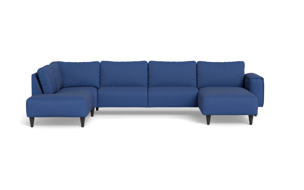 Solution 2701 sofa med chaiselong og open end - Idaho stof - Blue - Højrevendt