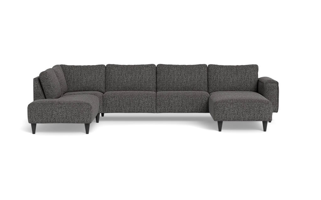 Solution 2701 sofa med chaiselong og open end - Chronotex stof - Graphite - Højrevendt