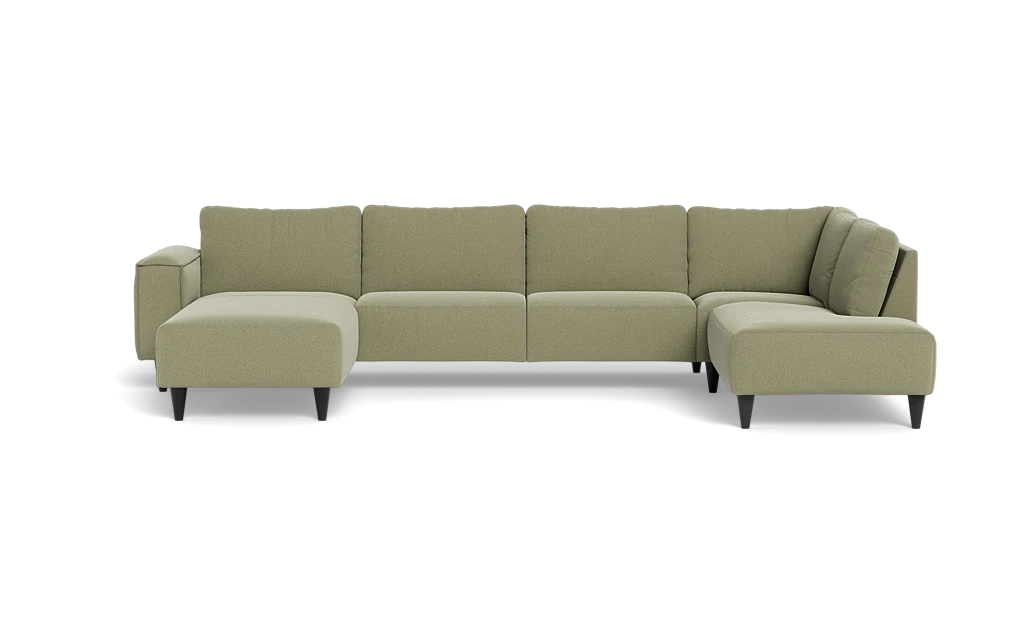 Solution 2701 sofa med chaiselong og open end - Bloq stof - Desert - Venstrevendt