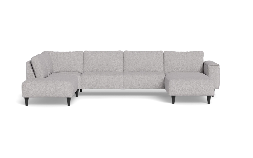 Solution 2701 sofa med chaiselong og open end - Chronotex stof - Dolphin - Højrevendt