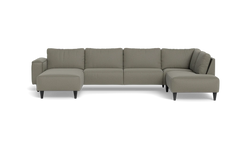 Solution 2701 sofa med chaiselong og open end - Oakland stof - Beige - Venstrevendt