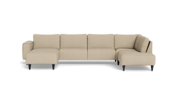 Solution 2701 sofa med chaiselong og open end - Brego stof - Beige - Venstrevendt