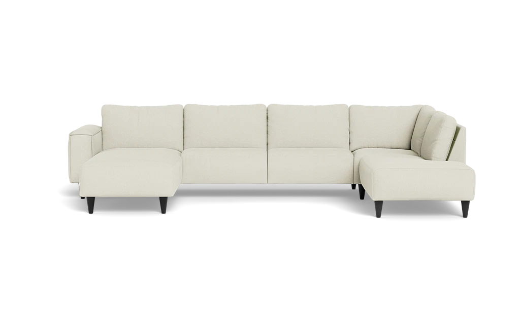 Solution 2701 sofa med chaiselong og open end - Rebel stof - Cream - Venstrevendt