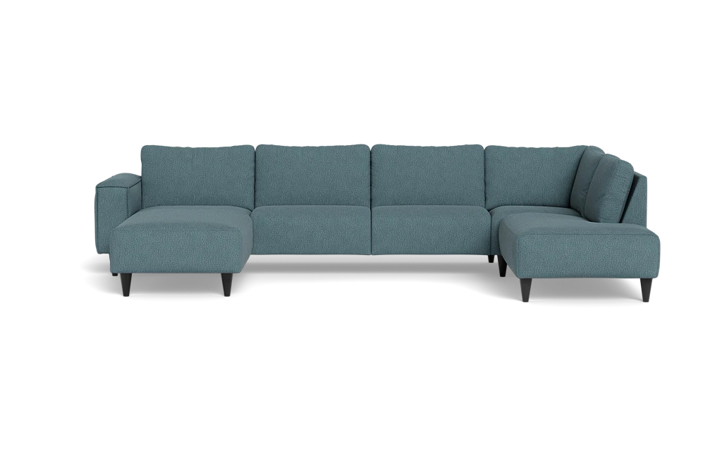 Solution 2701 sofa med chaiselong og open end - Montana stof - Blue - Venstrevendt