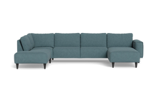 Solution 2701 sofa med chaiselong og open end - Montana stof - Blue - Højrevendt