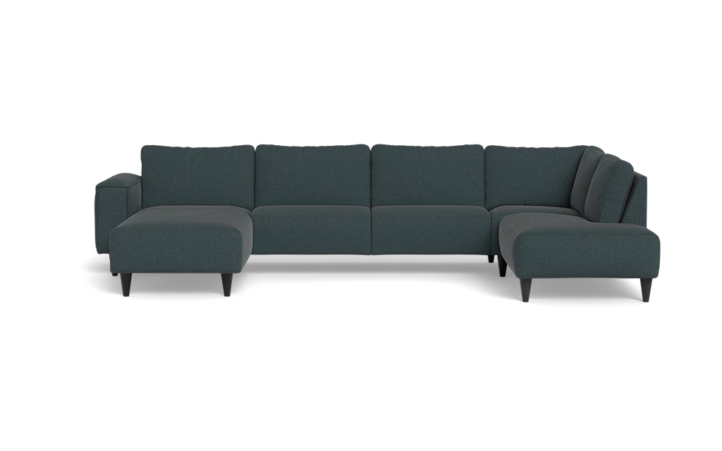 Solution 2701 sofa med chaiselong og open end - City stof - Petrol - Venstrevendt
