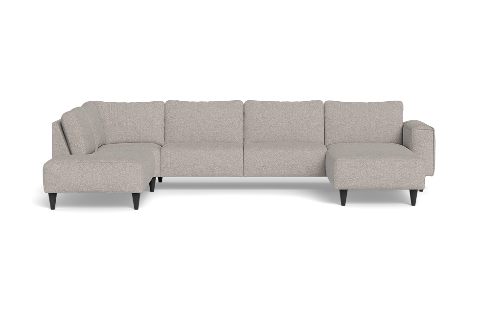 Solution 2701 sofa med chaiselong og open end - Chronotex stof - Light Grey - Højrevendt