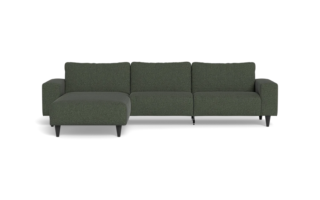 Solution 2701 sofa med chaiselong - City stof - Green - Venstrevendt