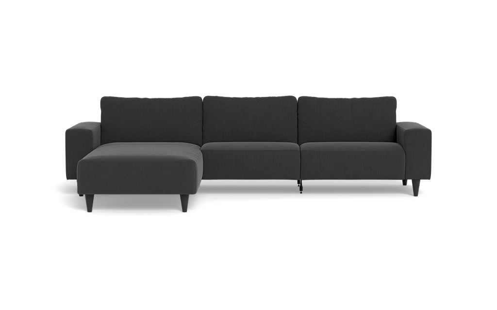 Solution 2701 sofa med chaiselong - Lido stof - Antracit - Venstrevendt
