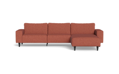 Solution 2701 sofa med chaiselong - City stof - Blush - Højrevendt