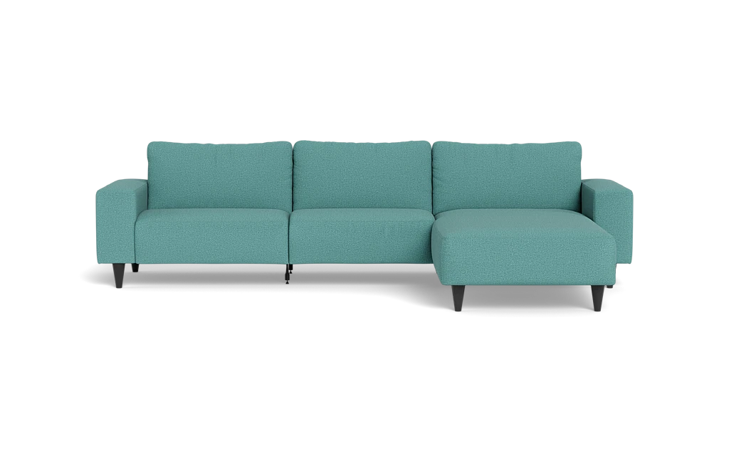Solution 2701 sofa med chaiselong - New Ocean stof - Petrol - Højrevendt