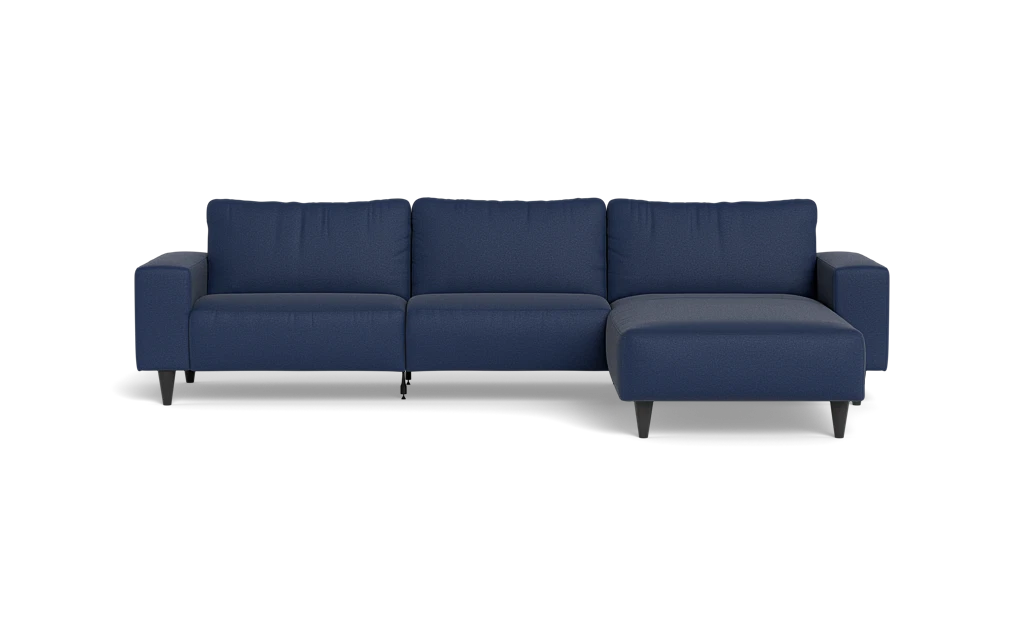 Solution 2701 sofa med chaiselong - Oakland stof - Dark Blue - Højrevendt