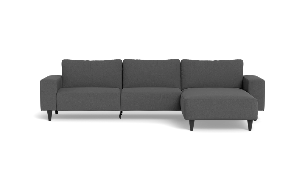 Solution 2701 sofa med chaiselong - New Ocean stof - Graphite - Højrevendt